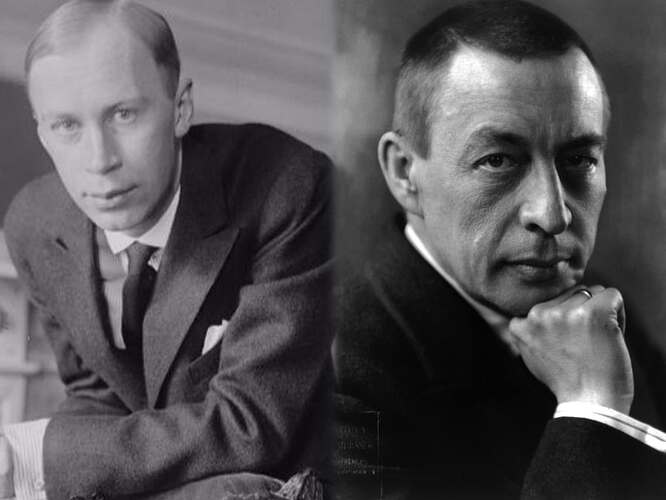 Portraits of Prokofiev and Rachmaninov