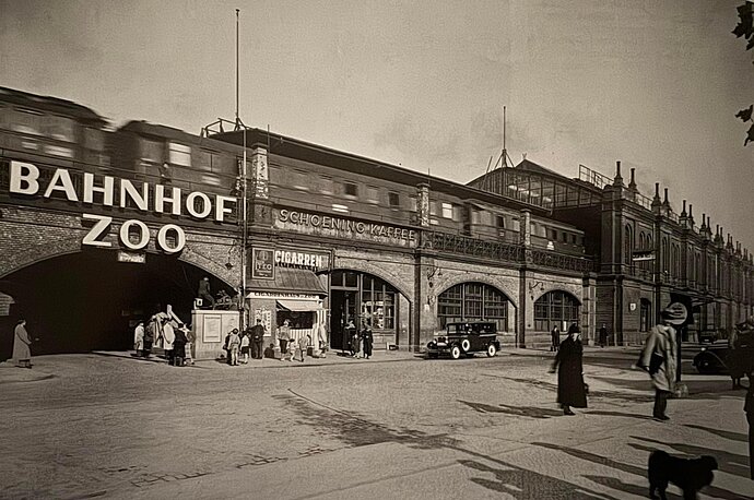Station Zoo à Berlin, vers 1930